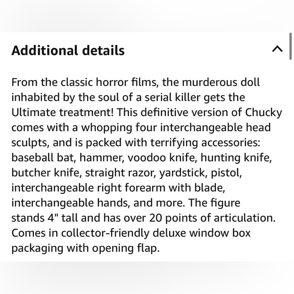 NIB NECA 4in Scale Ultimate Chucky Action Figure - Picture 16 of 16